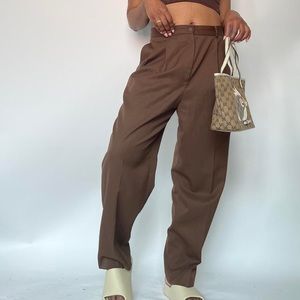 Vintage Chocolate Brown Trousers